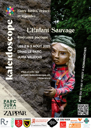 Flyer recto de l'itinérance poétique Lauren Pasche