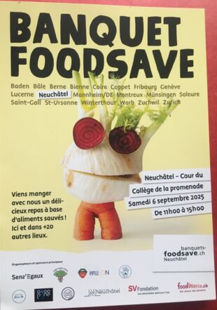 Affiche de la manifestation banquets-foodsave.ch