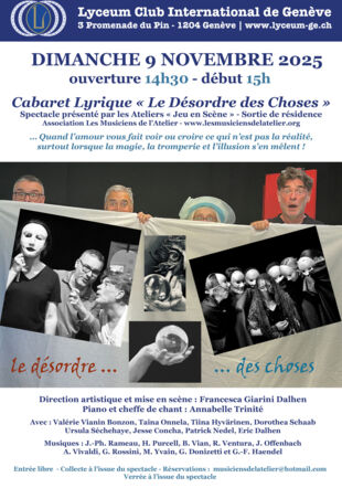 Le désordre des choses Les Musiciens de l'atelier