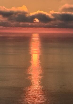 coucher du soleil sur la mer Adalberto Riva